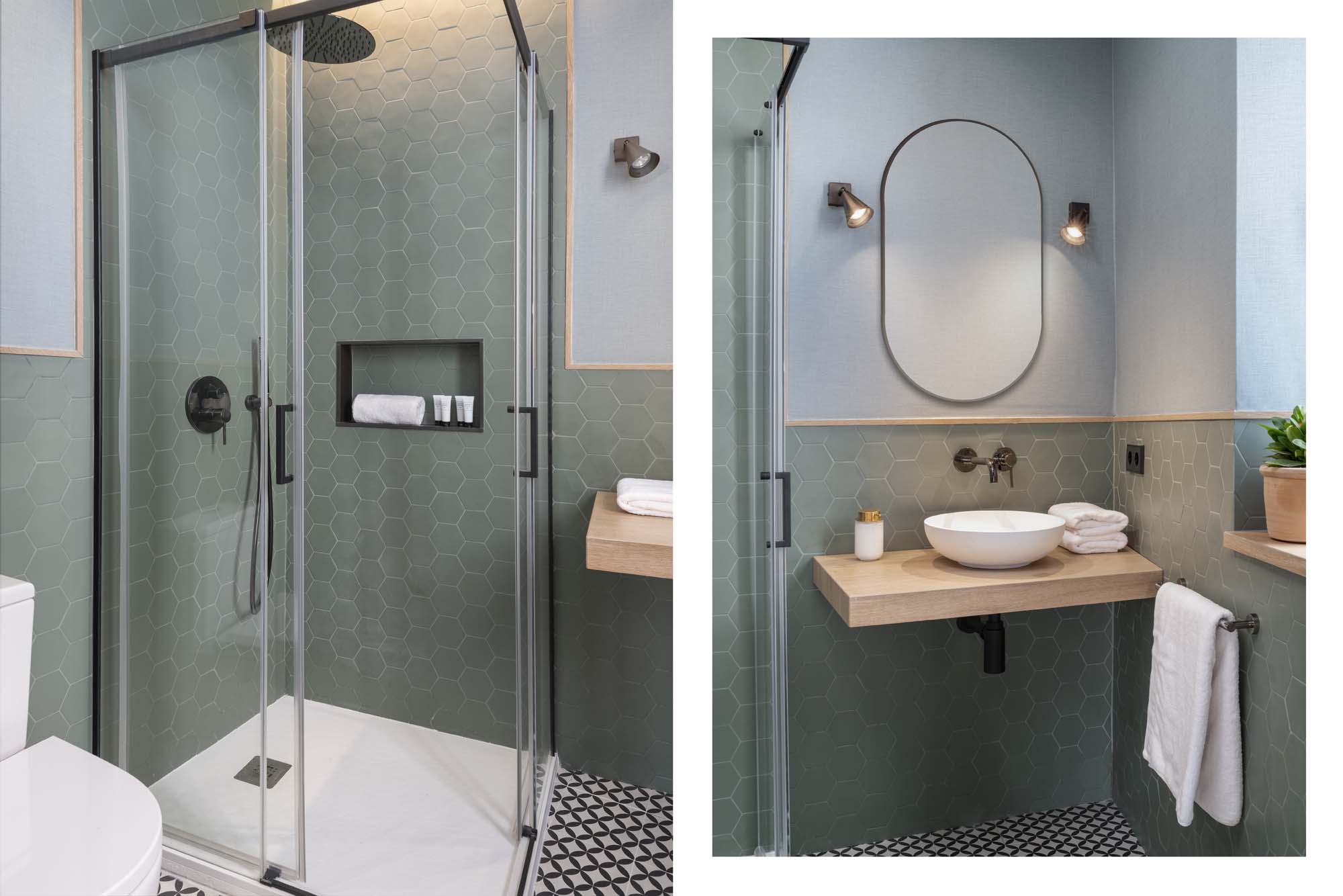 Casa Bedoya Suite con balcón baño